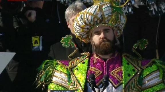 Jason Kelce highlights Eagles parade with epic rant - 6abc