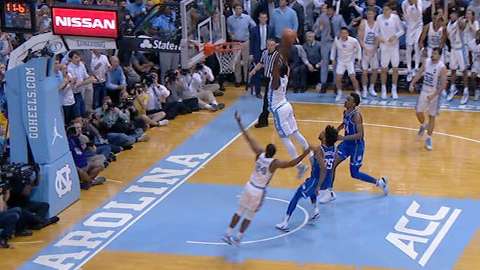 Pinson Puts Away Duke With Hammer Dunk Espn Video