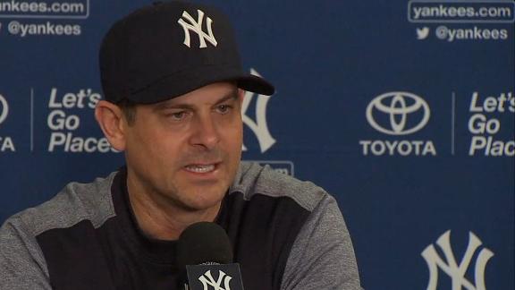 Aaron Boone holds first press conference of Spring Training