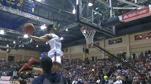 Patterson Soars To The Rim For Emphatic Dunk Espn Video