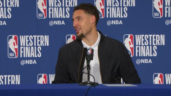 Watch Klay Thompson make a crazy shot, while his brother Trayce hits his  first MLB home run - The Washington Post