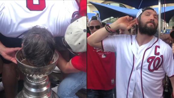 Flashback: Ovechkin treated to 'Ovi' chants after drinking from Stanley Cup  - ESPN Video