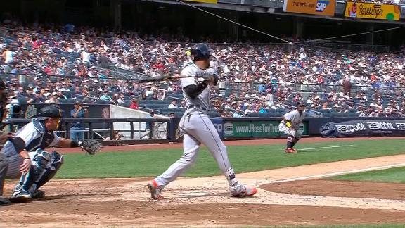 Victor Martinez has RBI double in 3-run 11th for Tigers