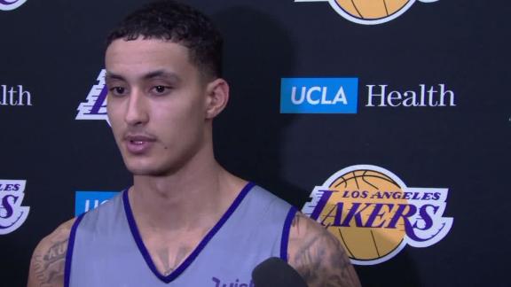  Kyle Kuzma Los Angeles Lakers #0 Youth 8-20 White City