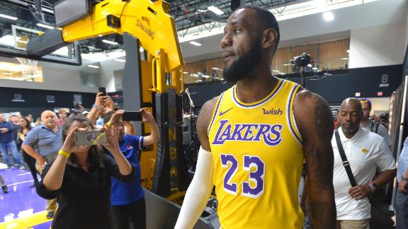 LeBron James loses first game with LA Lakers as they fall to Portland Trail  Blazers in tense season-opener