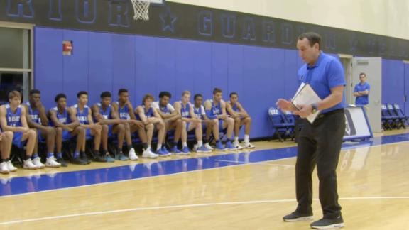 Coach K shares the message he gave to Kobe with Duke