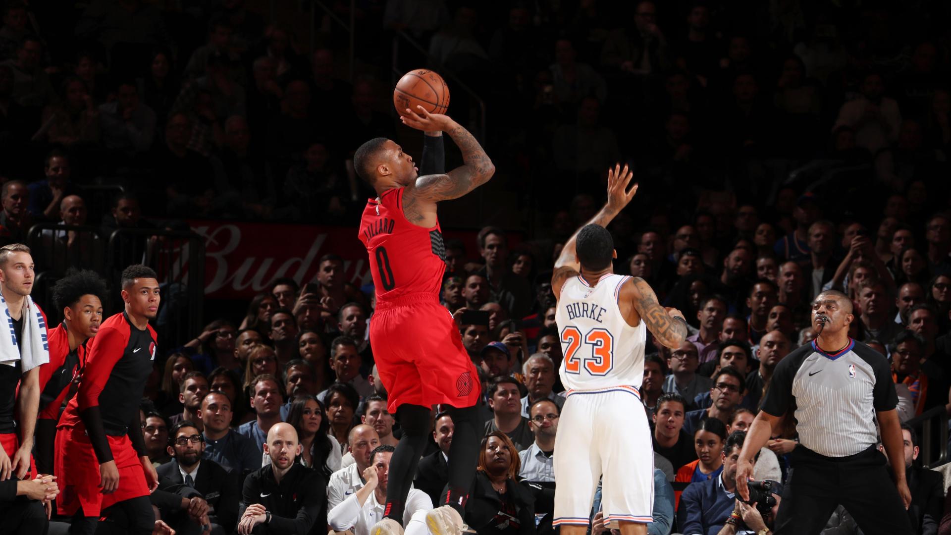 Mccollum Lillard Help Blazers Edge Knicks 118 114 Abc7 New York