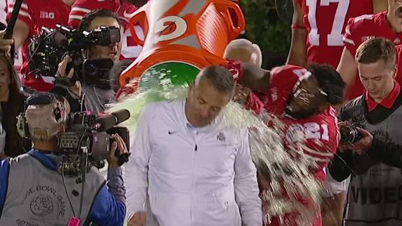 Georgia's Kirby Smart looked mad over Gatorade bath following