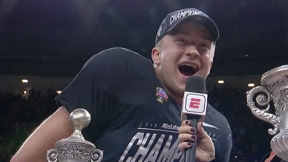 Texas&#39; Ehlinger decrees &#39;we&#39;re back&#39; after Sugar Bowl win - ESPN Video