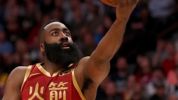 James Harden Extends 30 Point Streak To 25 Games In Loss To Nuggets Abc13 Houston