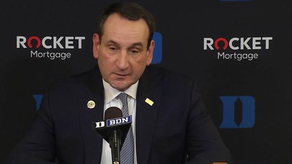 Coach K: Zion has a 'mild knee sprain'