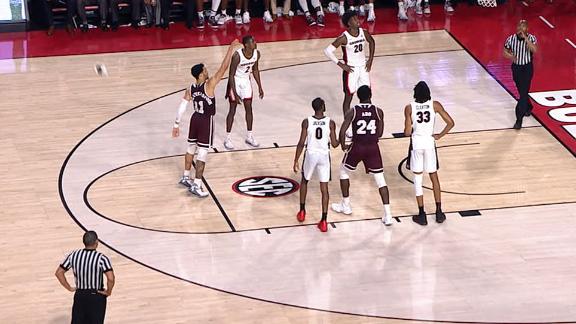 Georgia fan costs team by throwing object on court