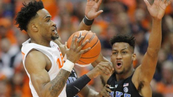 Cuse leads Duke by 5 at half