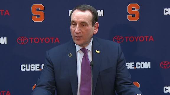 Coach K: 'We would never play a kid who's not ready'