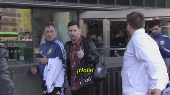 Messi ya está con la Selección Argentina en Madrid