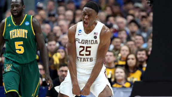 FSU's Kabengele dunks through three Vermont defenders