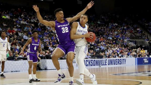 No. 2 seed Kentucky cruises in first round