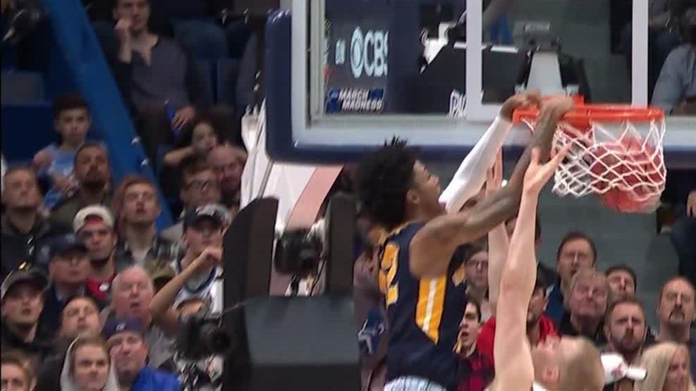 Morant's sick step-back, poster dunk lead Murray State to win