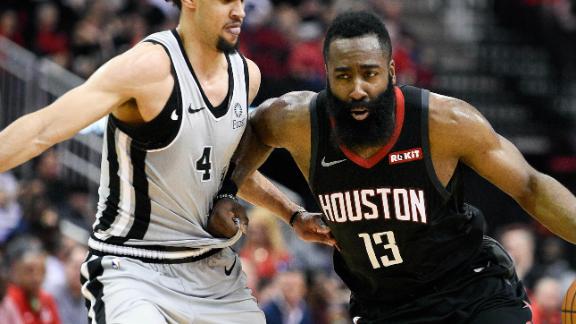 Harden's 61 matches career high in Rockets' win