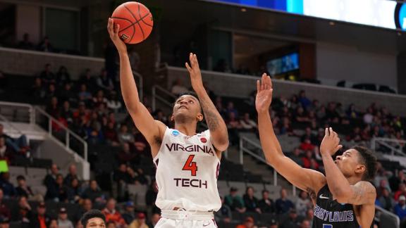Alexander-Walker takes the backdoor feed for nice bucket
