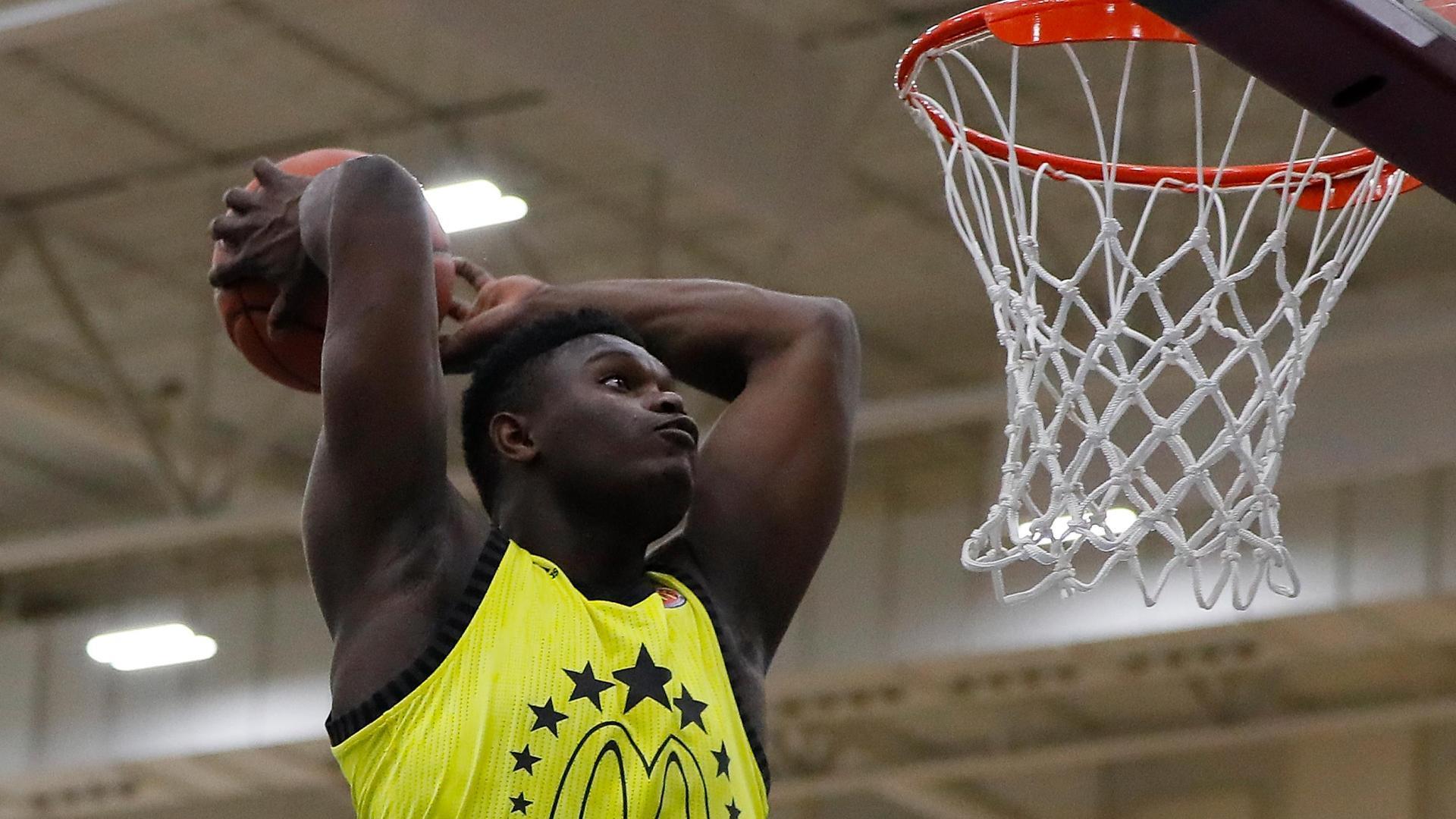 adidas harden vol 2 mcdonalds all american 2018Zion steals the