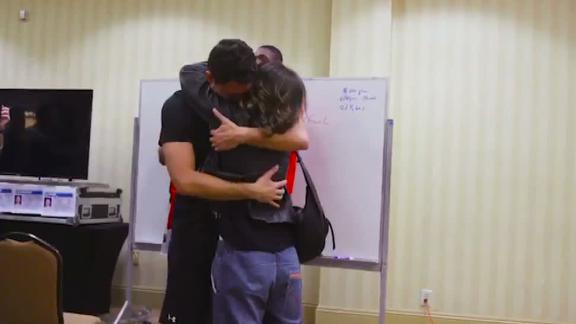 Texas Tech player surprised by family from Italy before Sweet 16