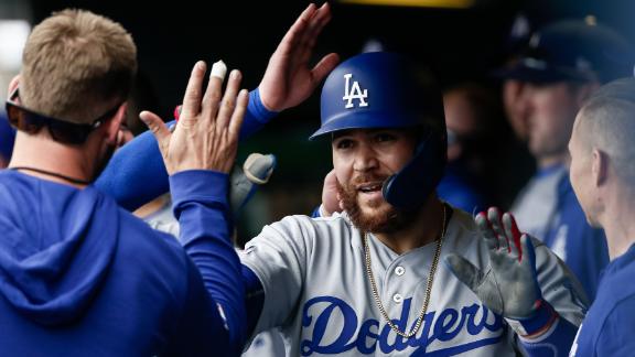 LA Longballs: Muncy, Bellinger, Russell HR, Dodgers beat Rox - ABC7 Los ...