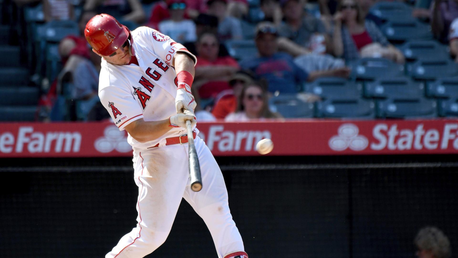 Trout HR 4th game in row; Angels top Texas after bee delay ABC30 Fresno