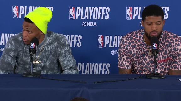 Westbrook, George not in the mood to answer questions