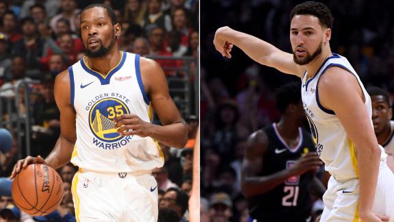 Durant, Thompson put on show to give Warriors 3-1 series lead