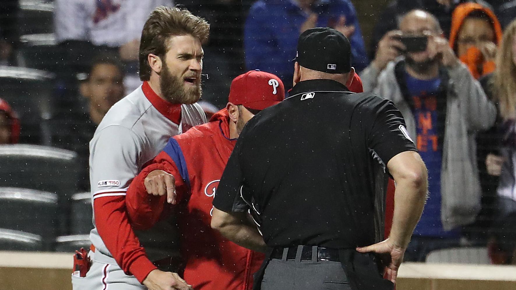 Harper ejected for yelling at umpire from dugout 6abc Philadelphia