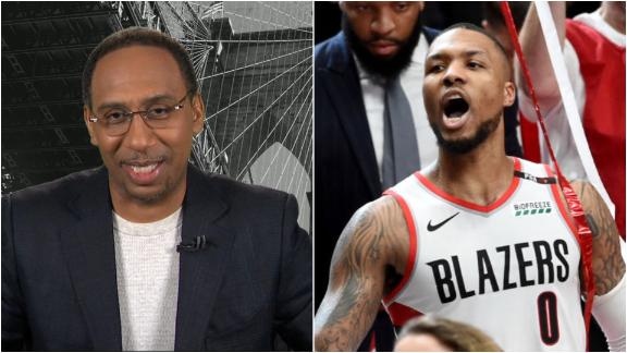 Stephen A. blown away by Lillard's 50-point performance