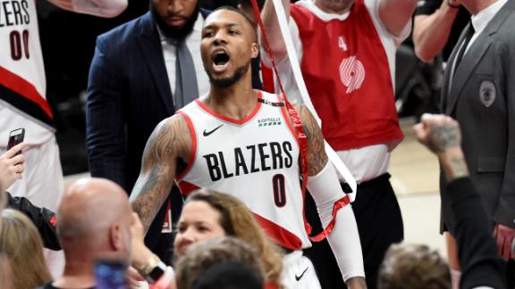 Lillard's electric first round, knocking off the Thunder