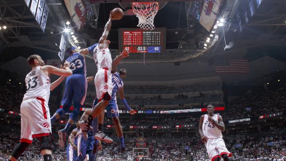 Raptors blow out 76ers in Game 5