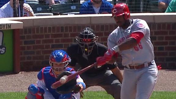 Puig blasts a solo shot out of Wrigley