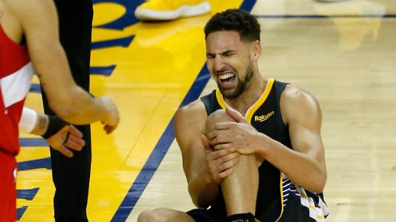 Klay out for rest of Game 6 with knee injury