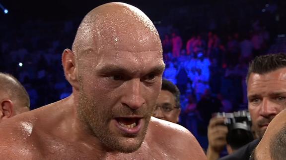 Fury screams 'bring em all on' after KO victory