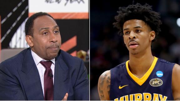 Stephen A. pumping the brakes on Morant hype