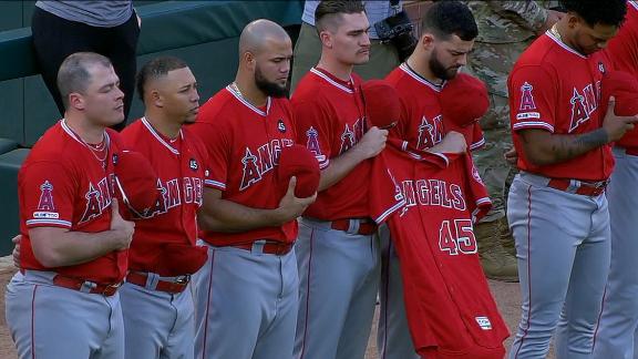MLB All-Star Game 2019: Mike Trout, Tommy La Stella honor Tyler Skaggs