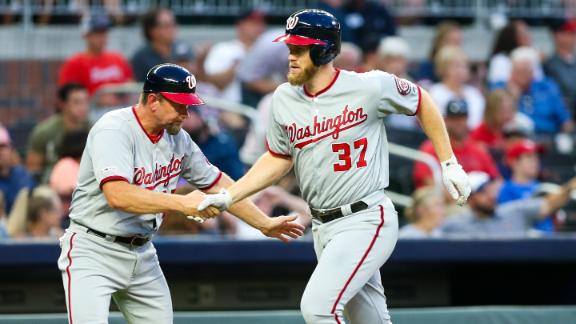 Strasburg's bat leads Nats in blowout win vs. Braves