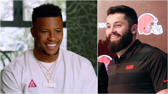 Baker bought Saquon a 'quads' chain after ROY win