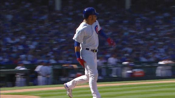 Contreras exits game with leg injury