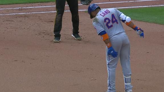 Mets Cano sits after a clean MRI hit by pitch hand - Amazin' Avenue