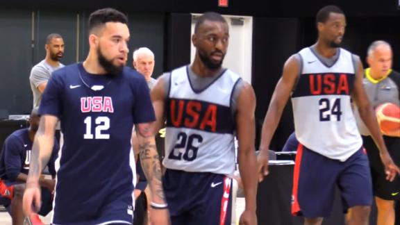 Team USA out-hooped by select team