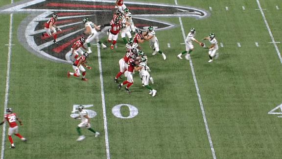 Valentine Holmes NFL, New York Jets vs Atlanta Falcons, results, video