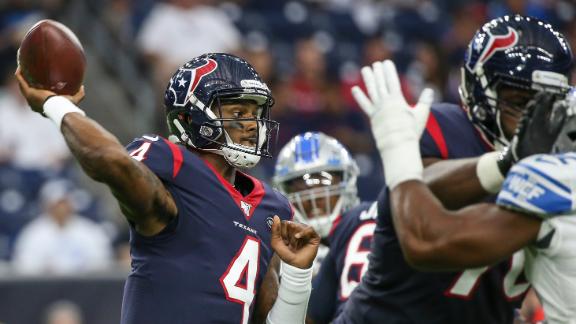 Watson's 4 TD passes leads Houston Texans past the Detroit Lions