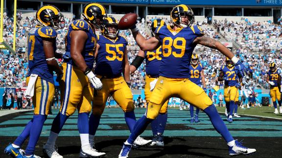 Goff, Gurley lead Rams to 30-27 win over Panthers - ABC11 Raleigh-Durham