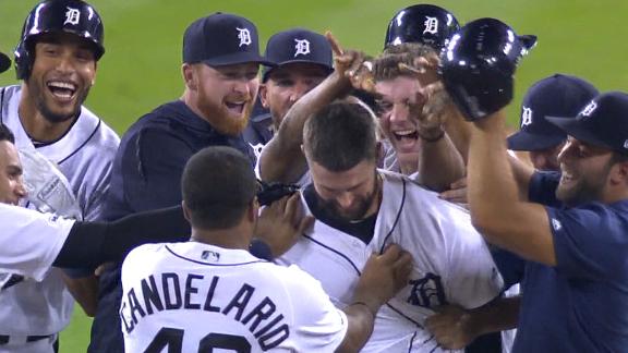 Down 6-0 early, Tigers rally past Yankees 12-11 on Jordy Mercer's