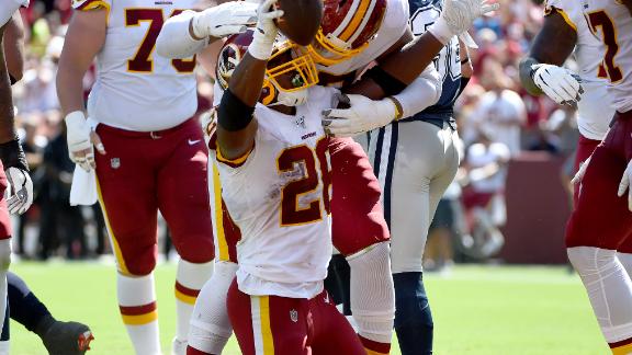 Peterson passes Brown for 5th all-time in rushing TDs