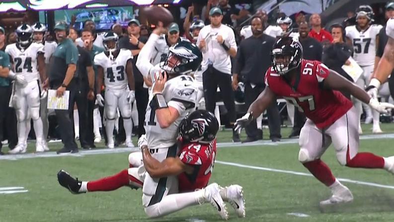 Wentz's wild pass leads to TD and conversion